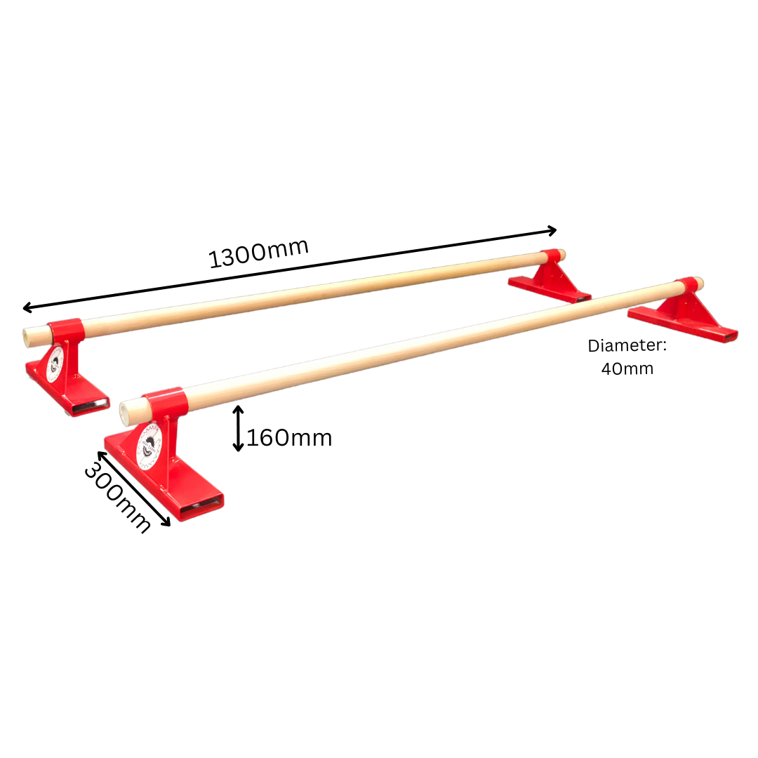 Low Parrallette Bars for Gymnastics and CrossFit